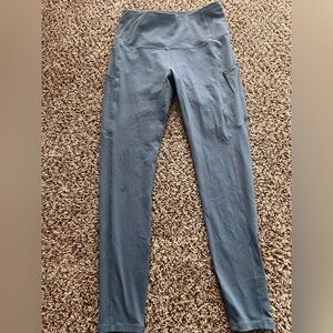 Gray High-Waisted Leggings